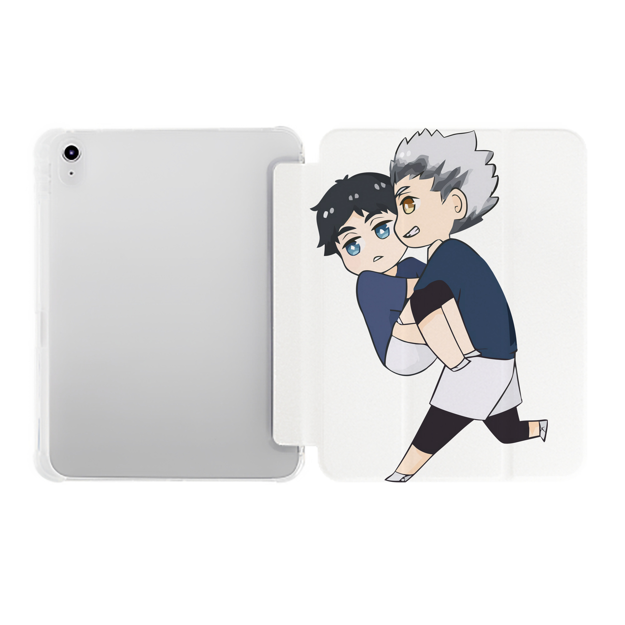 （画像用） ハイキュー!! Haikyu!! IPad ケース ペン収納付き 三つ折りスタンド PUレザー×シリコン 対応機種9.5/10.5/10.9インチ